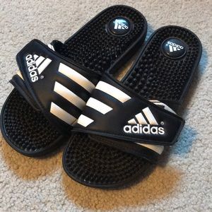 Velcro adidas slides